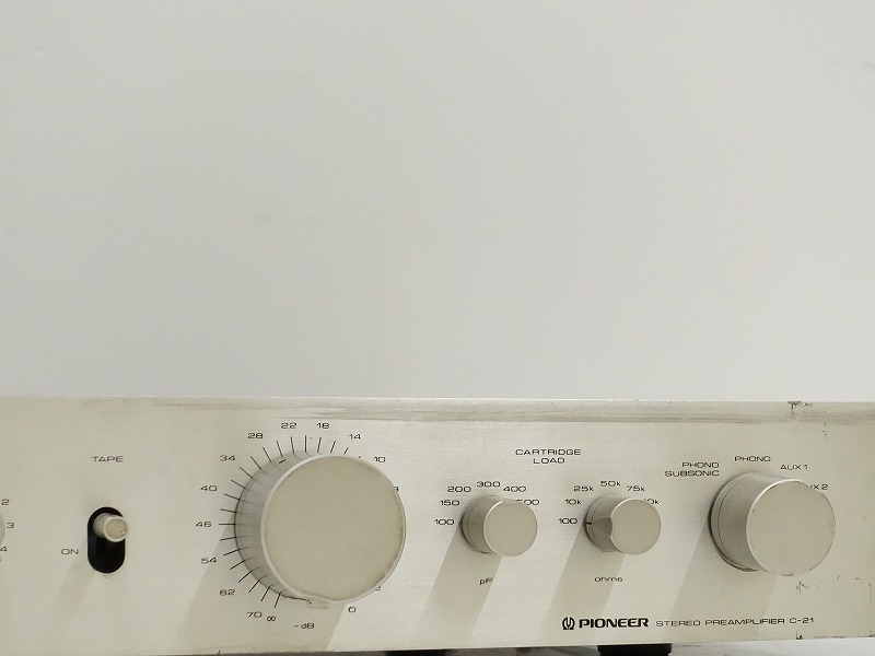 C-21 パイオニア : シルバー ステレオプリアンプ PIONEER パイオニアC