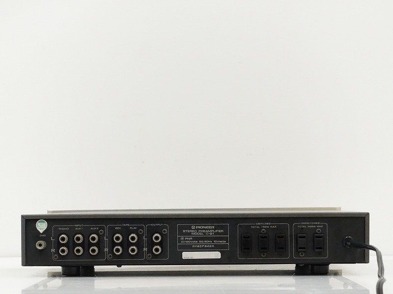 C-21 パイオニア : シルバー ステレオプリアンプ PIONEER パイオニアC