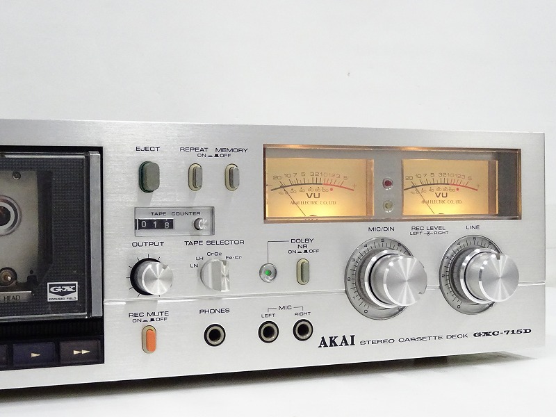 □□AKAI GXC-715D カセットデッキ アカイ 赤井□□018222001J□□-正規登録店