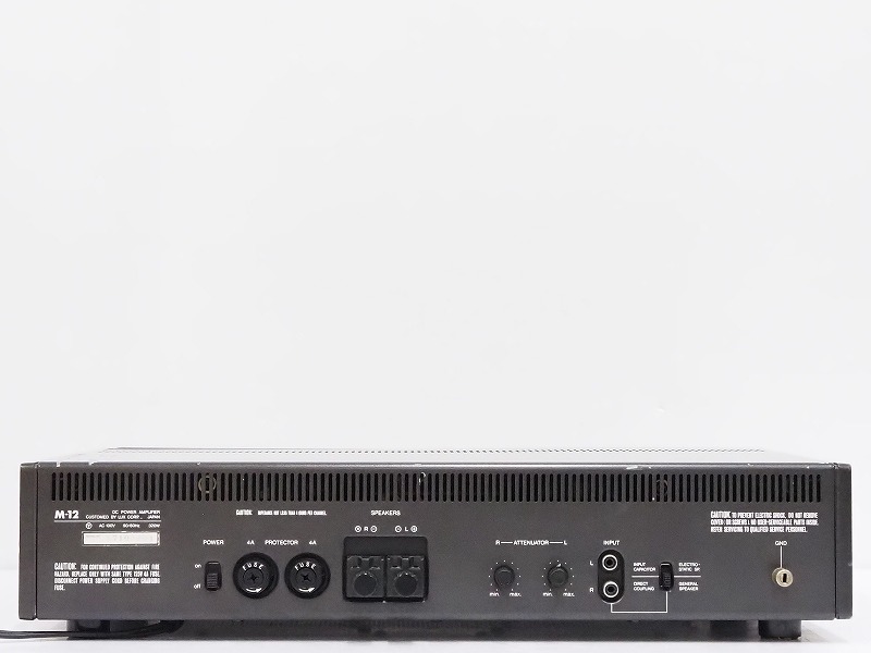 □ ラックスマン パワーアンプ M-12 ジャンク品 □ ラックスマン パワーアンプ M-12 ジャンク品