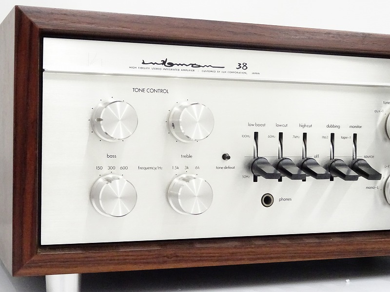 LUXMAN LX38 真空管 プリメインアンプ ウッドケース付 ラックスマン □LUXMAN LX38 真空管 プリメインアンプ LX-38 ウッドケース付
