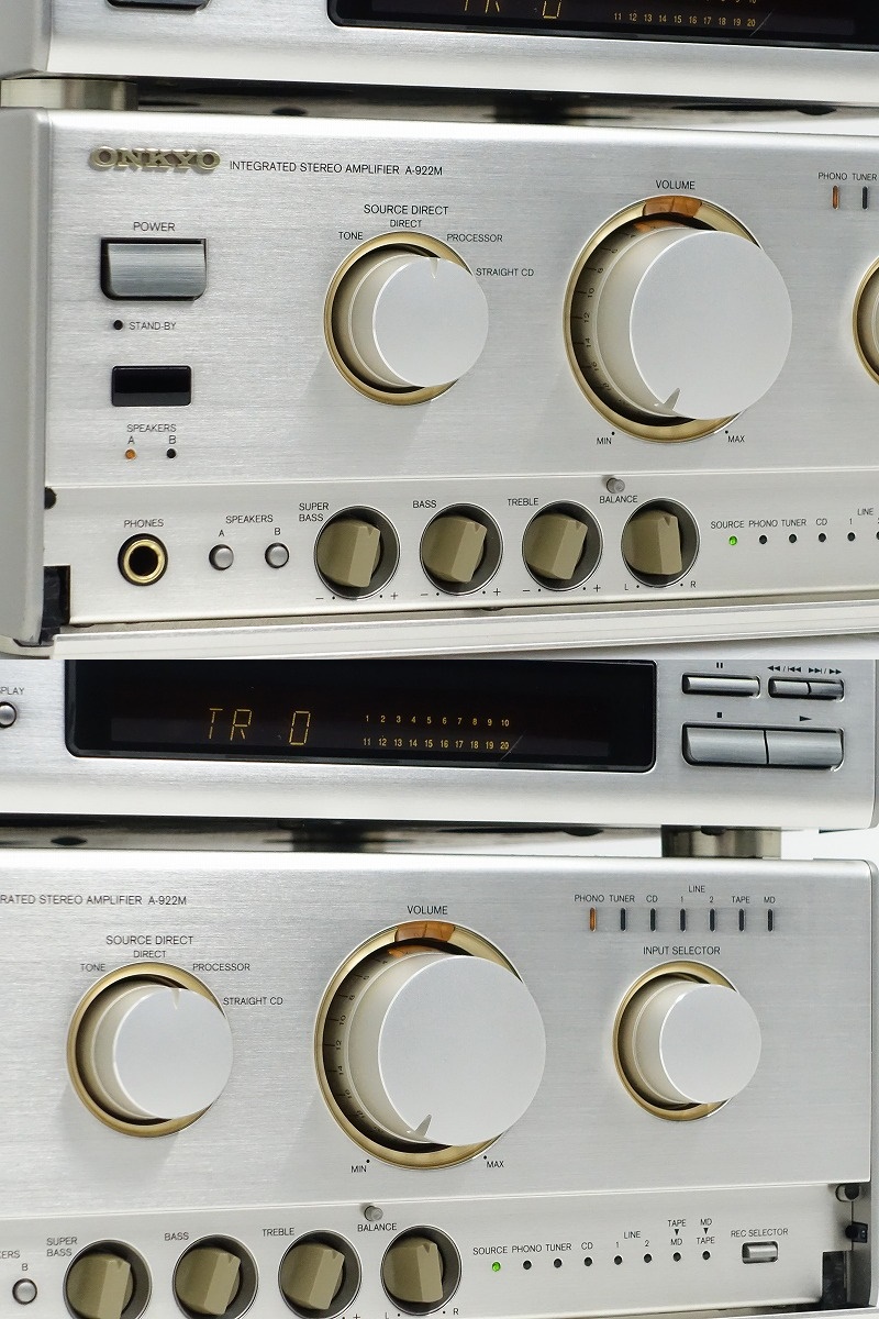 □□ONKYO T-422M/C-722M/A-922M FM/AMチューナー/CDプレーヤー