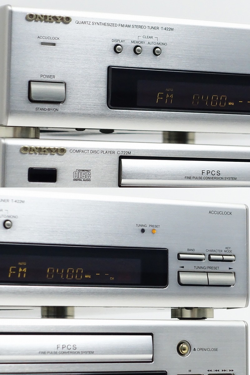 □□ONKYO T-422M/C-722M/A-922M FM/AMチューナー/CDプレーヤー