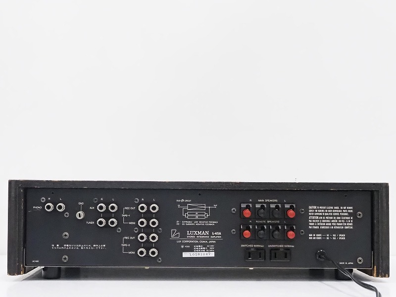 ジャンク　LUXMAN L-45A プリメインアンプ Amazon.co.jp: LUXMAN ラックスマン L-45A ステレオプリメイン