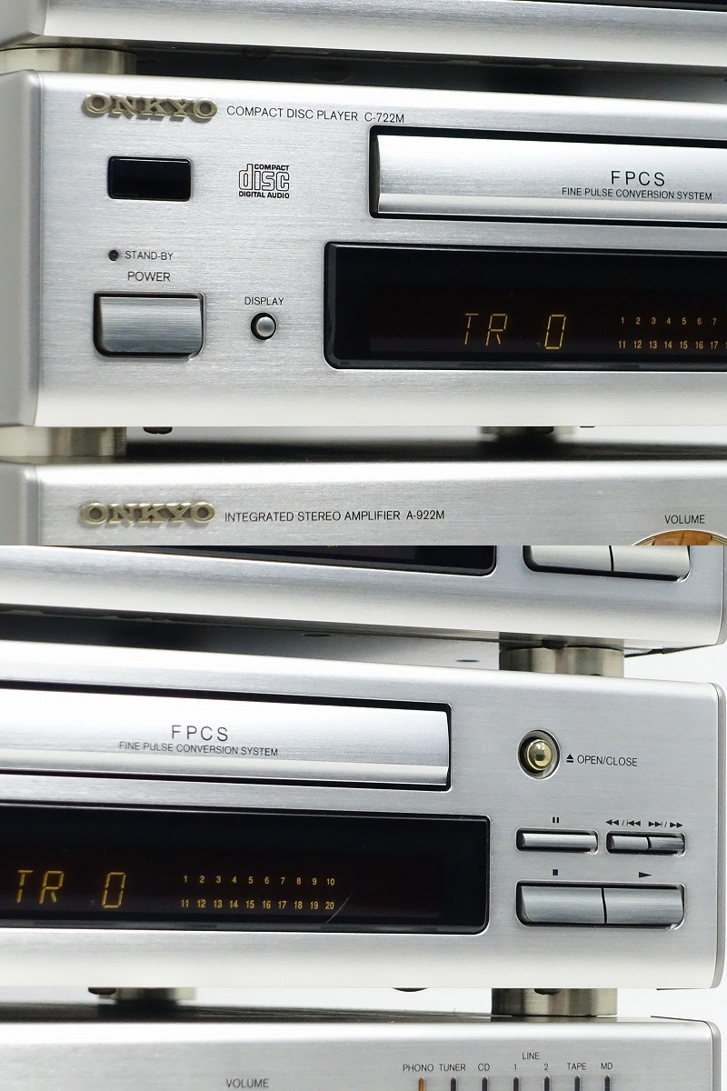 □□ONKYO T-422M/C-722M/A-922M FM/AMチューナー/CDプレーヤー