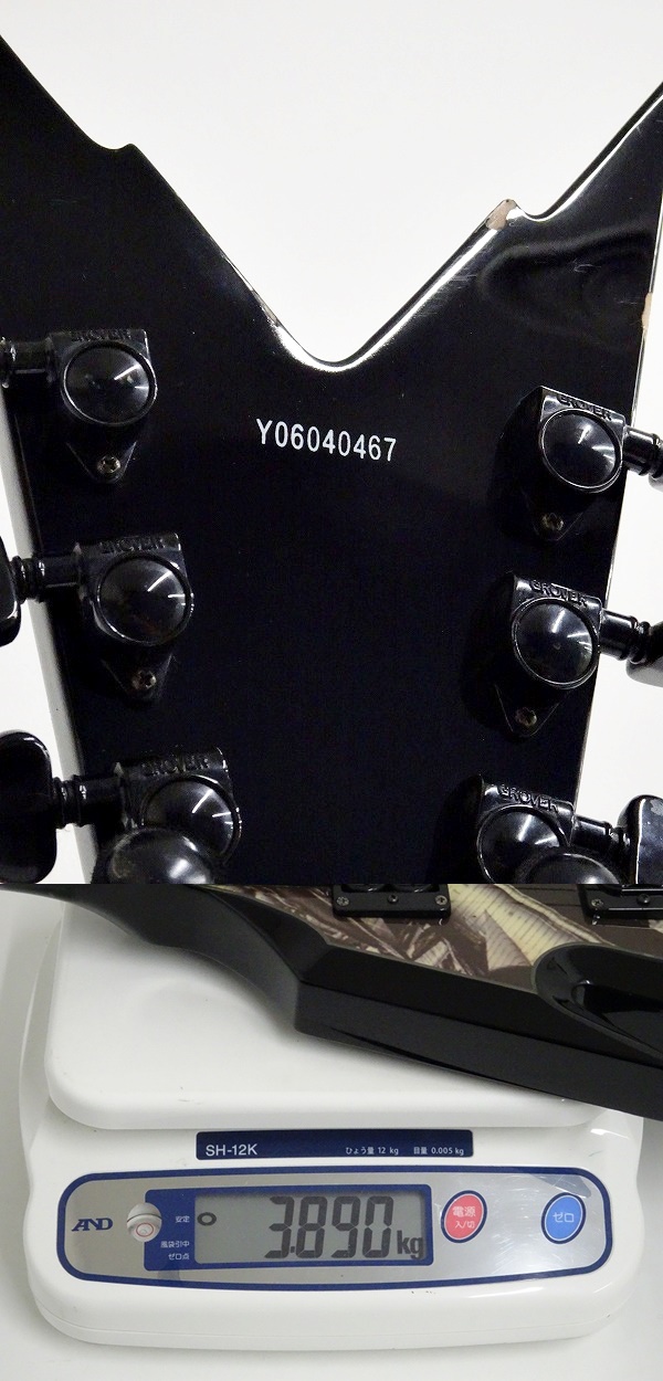 DEAN razorback ハードケース付　音出し確認済み　変形ギター