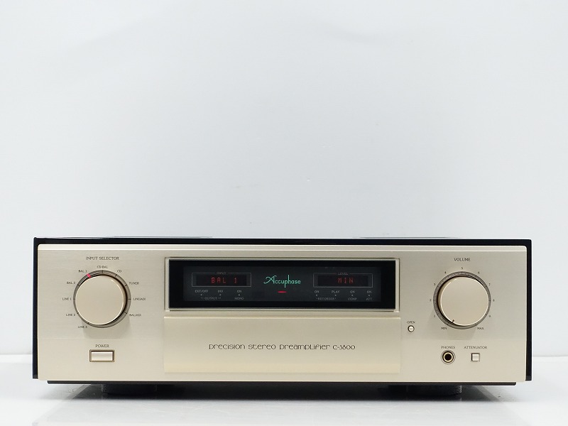 □□【美品】Accuphase C-3800 プリアンプアキュフェーズ