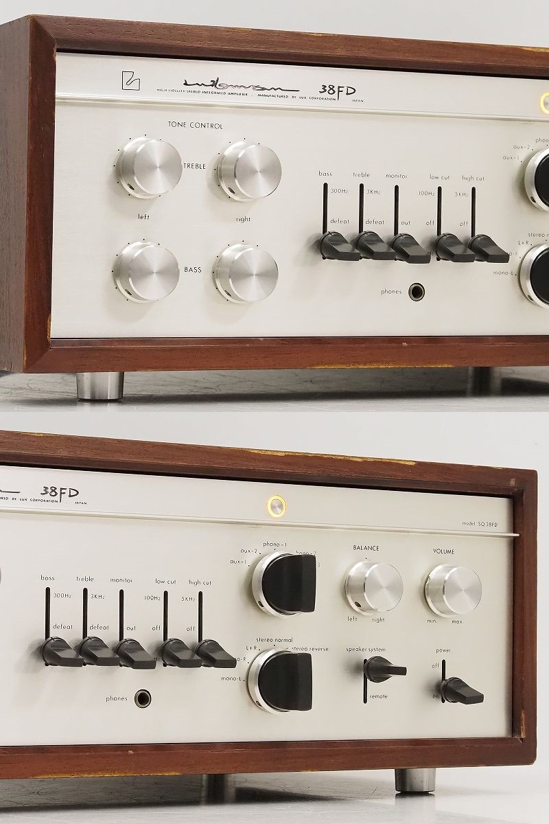 □□LUXMAN SQ38FD 真空管 プリメインアンプ SQ-38FD ラックスマン