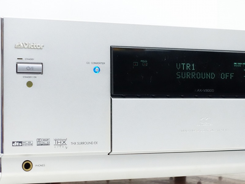 ＡＶコントロールアンプ　AX-V8000 ビクター JVC AX-V8000 AVコントロールアンプ 純正リモコン 動作