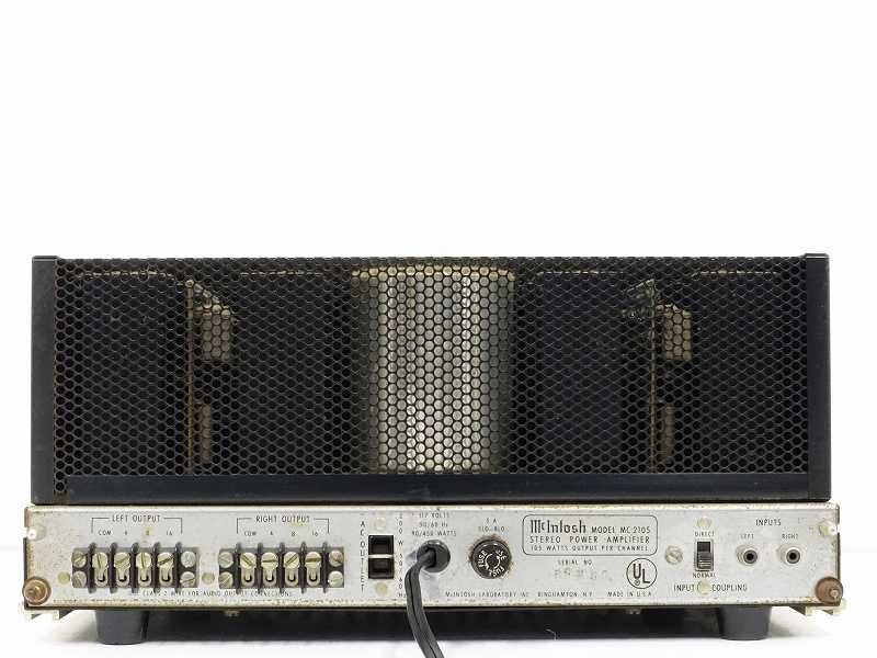 McIntosh MC2105 ステレオパワーアンプ McIntosh MC2105 気泡なし ステレオパワーアンプ 【】取説/サービス