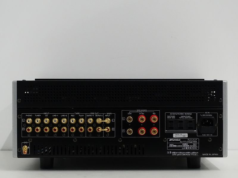 □□SANSUI AU-111 Vintage 1999 真空管プリメインアンプサンスイ □□020284001□□-–日本Yahoo!拍賣｜MYDAY代標代購網、海外購物第一站