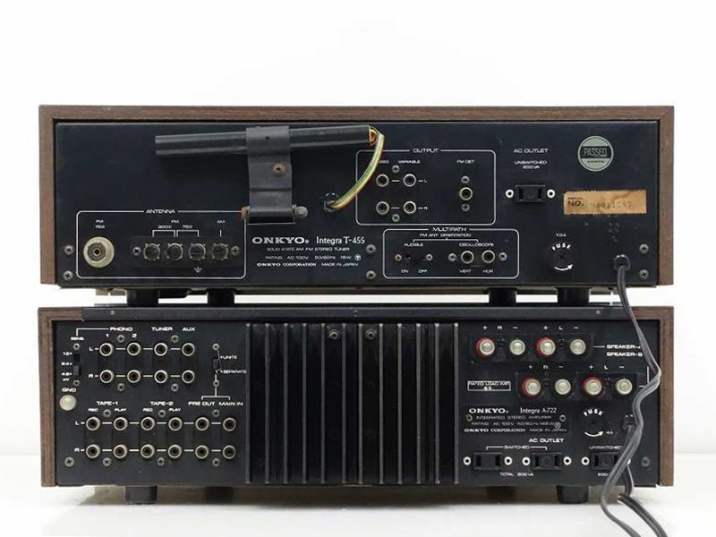 ONKYO Integra A-722/T-455 pre-main amplifier FM/AM tuner set Onkyo