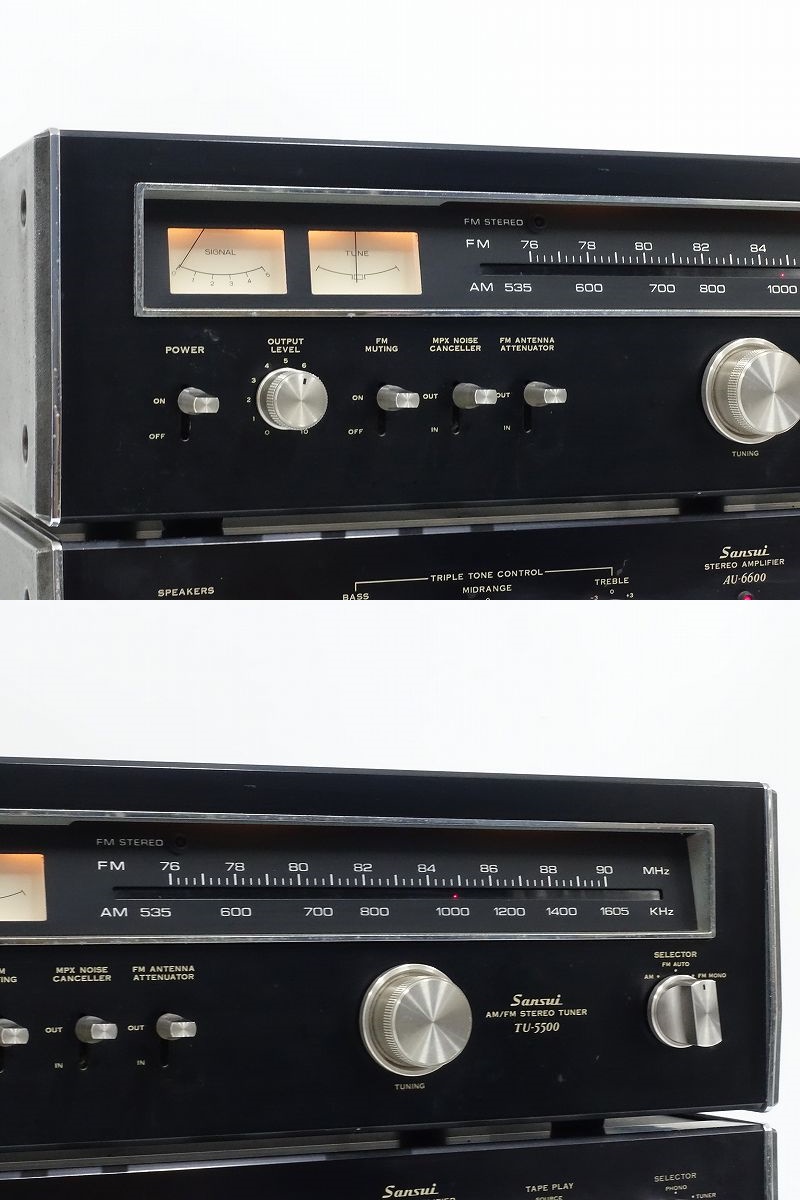 新作，2025 □□SANSUI AU-6600/TU-5500 プリメインアンプ FM/AM