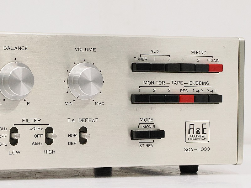 □A＆E TECHNICAL RESEARCH□プリアンプ□SCA-1000□中古