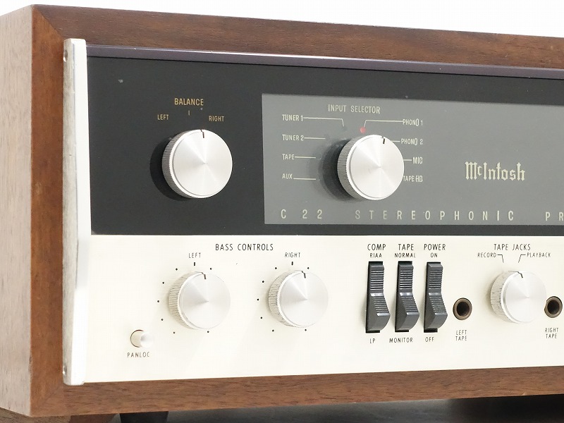 □□McIntosh C22 オリジナル 真空管 プリアンプ ウッドケース付
