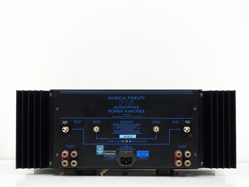 □□MUSICAL FIDELITY F15 パワーアンプミュージカルフィディリティー ハインツ&カンパニー正規品□□025638001□□-–日本Yahoo!拍賣｜MYDAY代標代購網、海外購物第一站