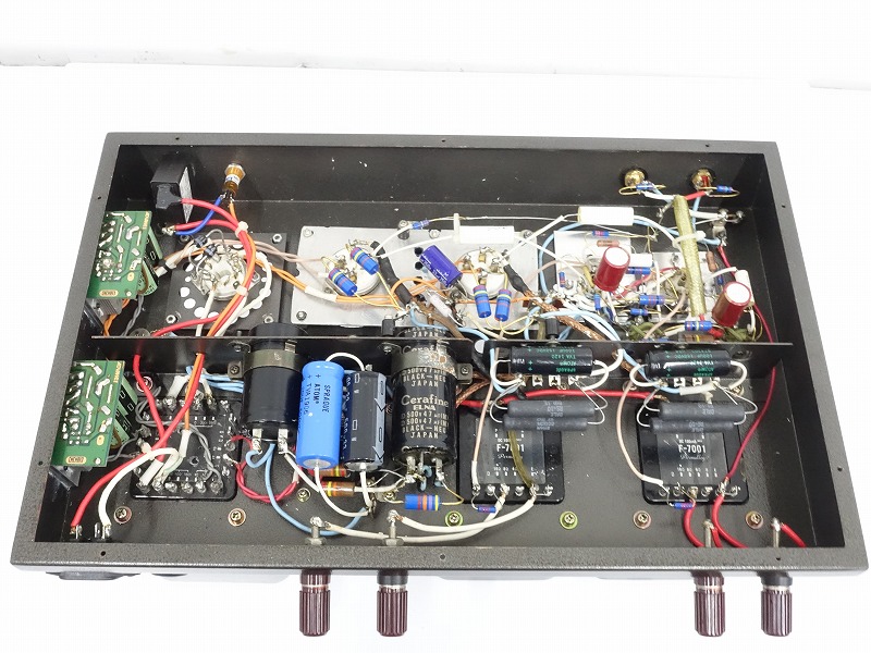 □□TAMURA F7001/A-4004 タムラトランス搭載 真空管 パワーアンプ