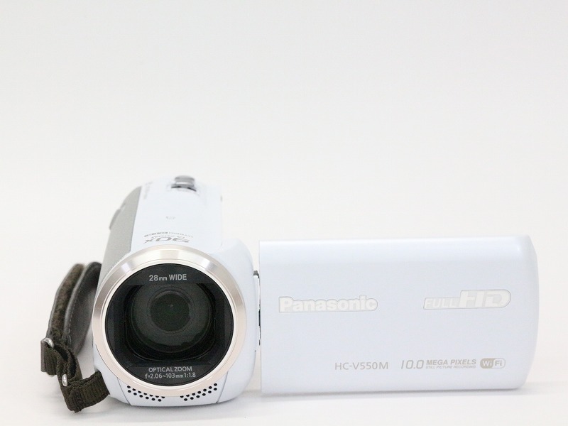 ＃【ジャンク品】Panasonic HC-V550M ビデオカメラ　ホワイト ビデオカメラ Panasonic HC-V550M ジャンク品 Panasonicビデオカメラ