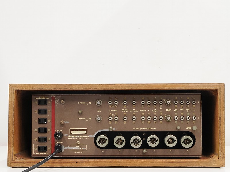 □□marantz model 7 オリジナル 真空管 プリアンプ ブラウン