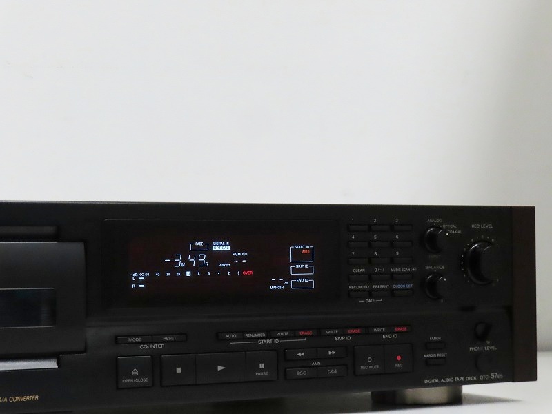 ジャンクSONY ソニー DATデッキ『DTC-57ES』 □￥88,000・1991年SONY