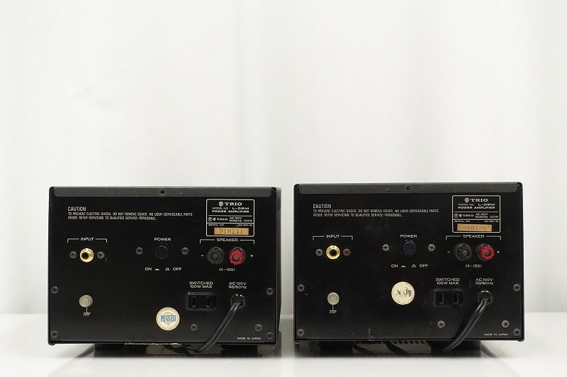 TRIO L-05M 2台セット トリオ モノラル パワーアンプ 動作確認済み 音
