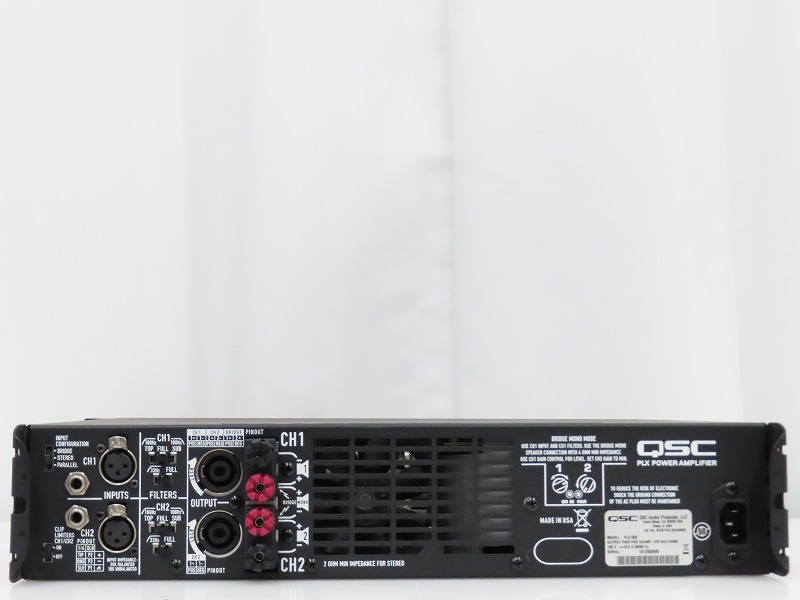 QSC PLX1802 パワーアンプ QSC_PLX1802_64272 | 映像 音響機器の販売と